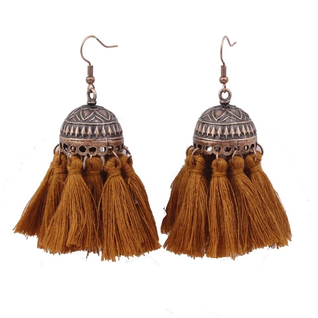 Khuyên tai bohemian - Hoa tai tua rua