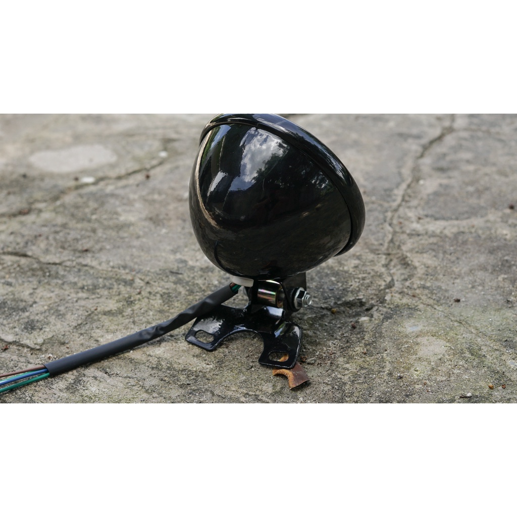 Đèn pha tracker, cafe racer, classic kim loại 4,5inch