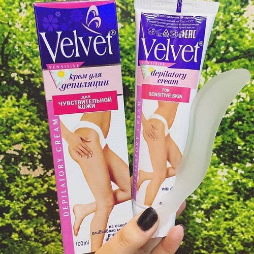 Kem tẩy lông Velvet  Nga _ kem tẩy lông nách, tay, chân hiệu quả tuýp 100ml