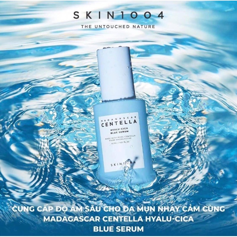 [Chính Hãng] Tinh Chất Cấp Ẩm, Chiết Xuất Rau Má Skin1004 Madagascar Centella Hyalu-Cica Blue Serum 50ml