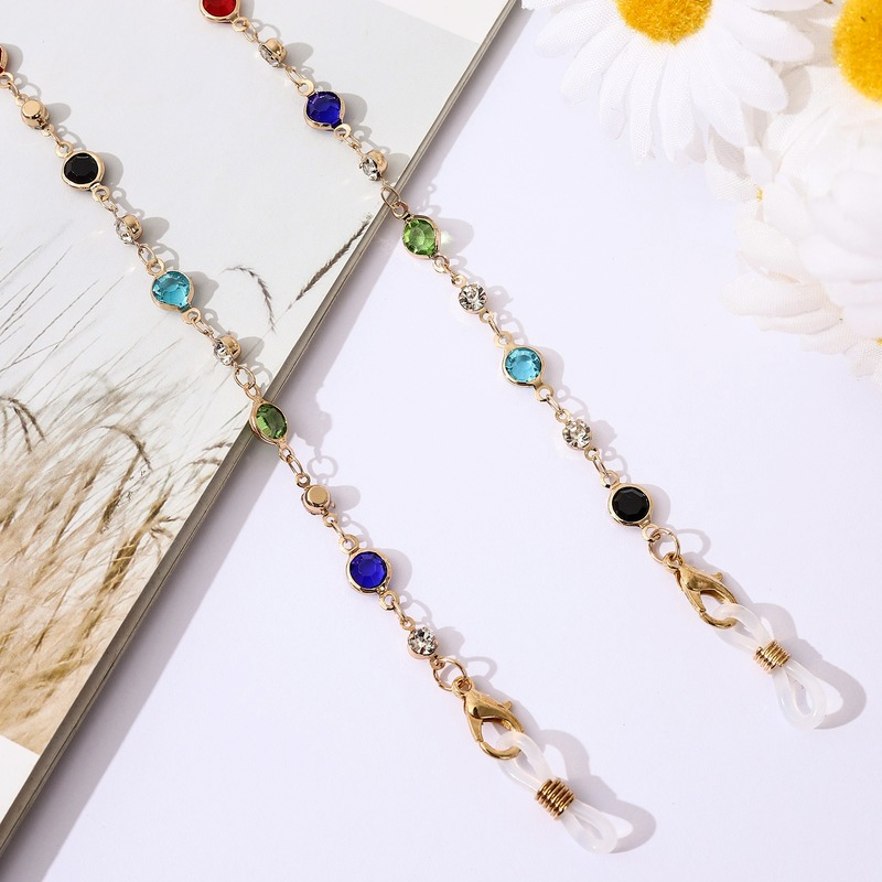 Dây Xích Kim Loại Gắn Mắt Kính Chống Mất 2 Trong 1