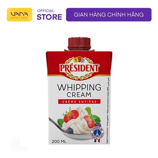 Kem tươi whipping cream president