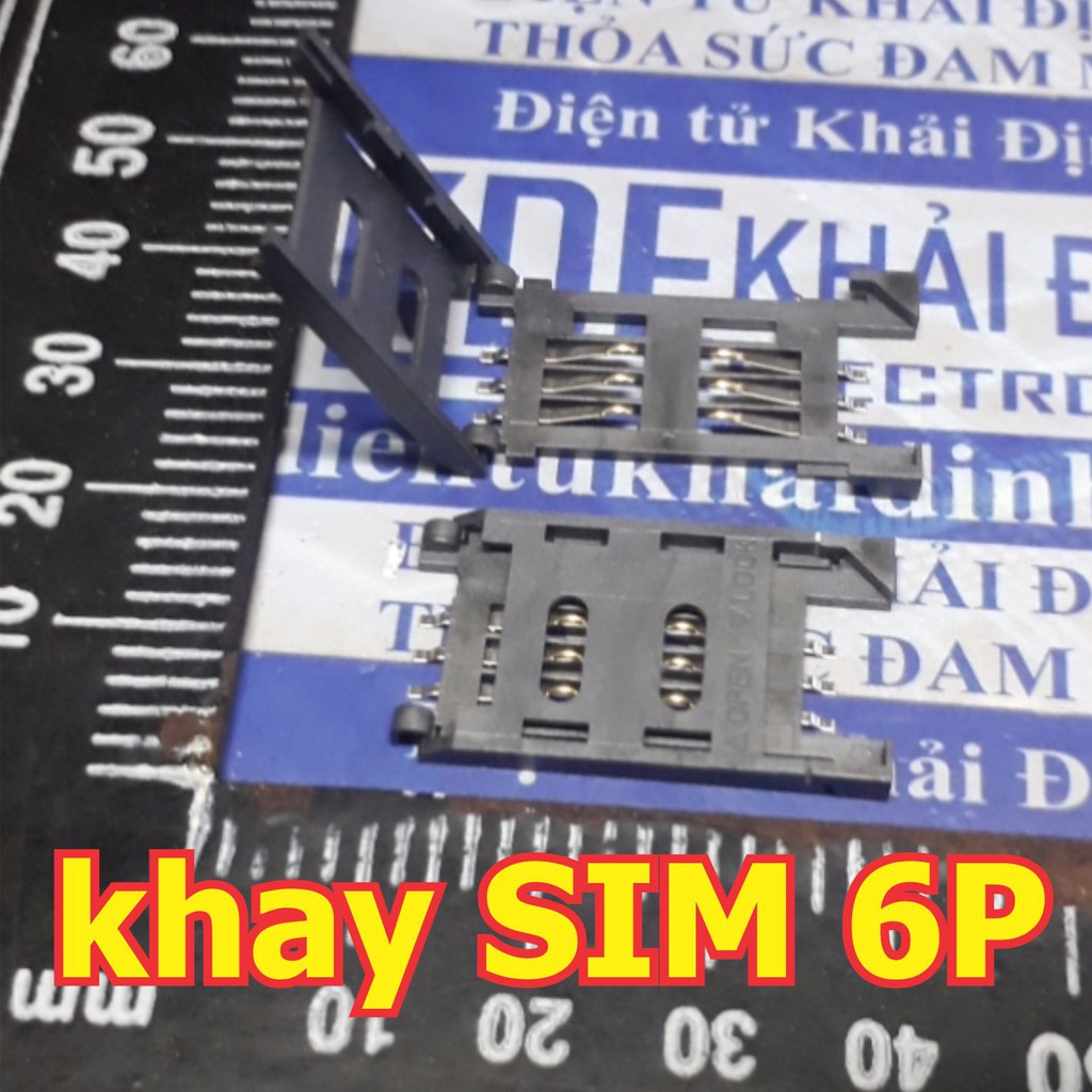 5 cái Socket SIM 6P SK06, đế SIM kde1326