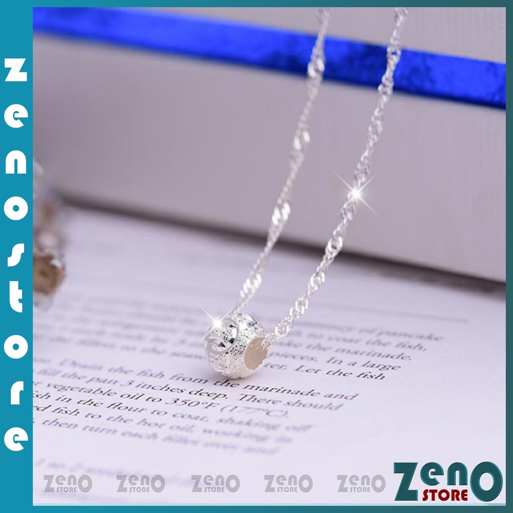 Vòng cổ ZenO hạt Transit  DC03, dây chuyền hợp kim bạc phong cách Hàn Quốc