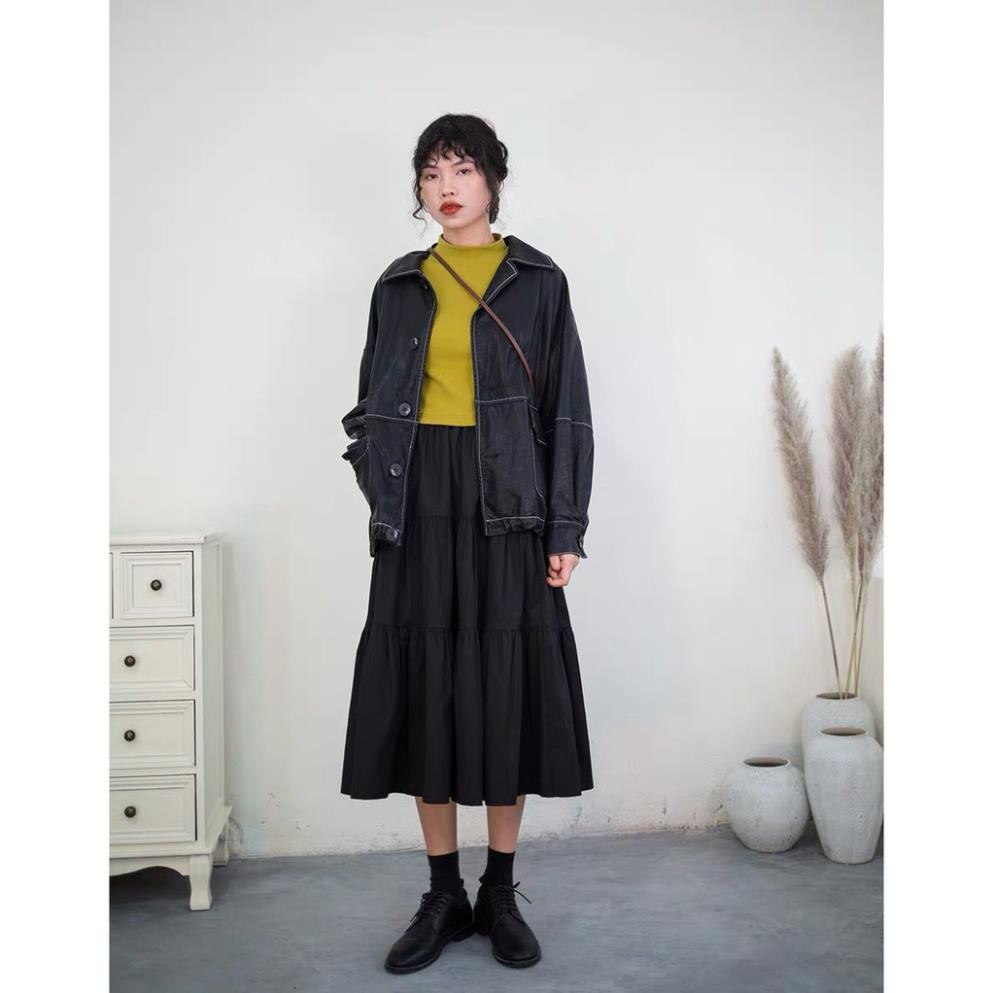 Chân Váy Vintage Nữ Váy Voan Nữ Dáng Dài 2 Lớp Siêu Xinh HÀNG QC Loại 1 | BigBuy360 - bigbuy360.vn