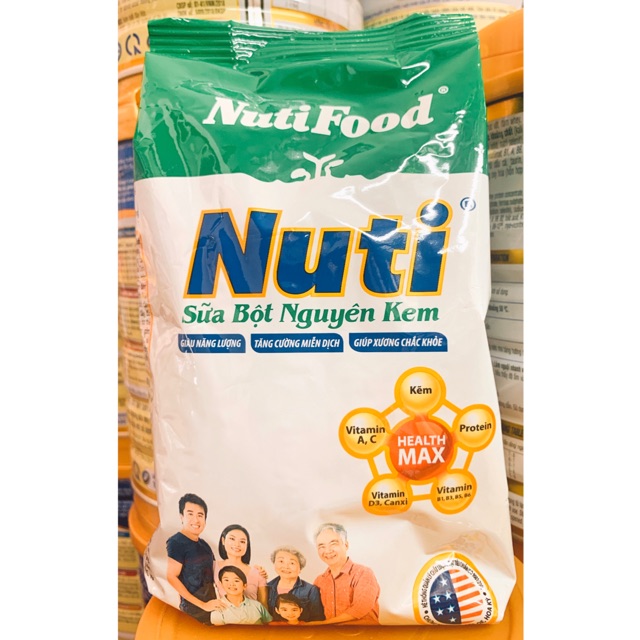 [Mã GROSALE55 giảm 8% đơn 500K] Sữa Bột Nuti Nguyên Kem 400g