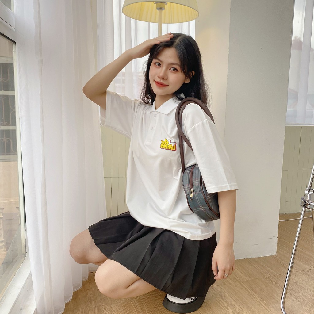 Áo thun polo tay lỡ in hình BANANA form rộng unisex - Made by Fiin | BigBuy360 - bigbuy360.vn