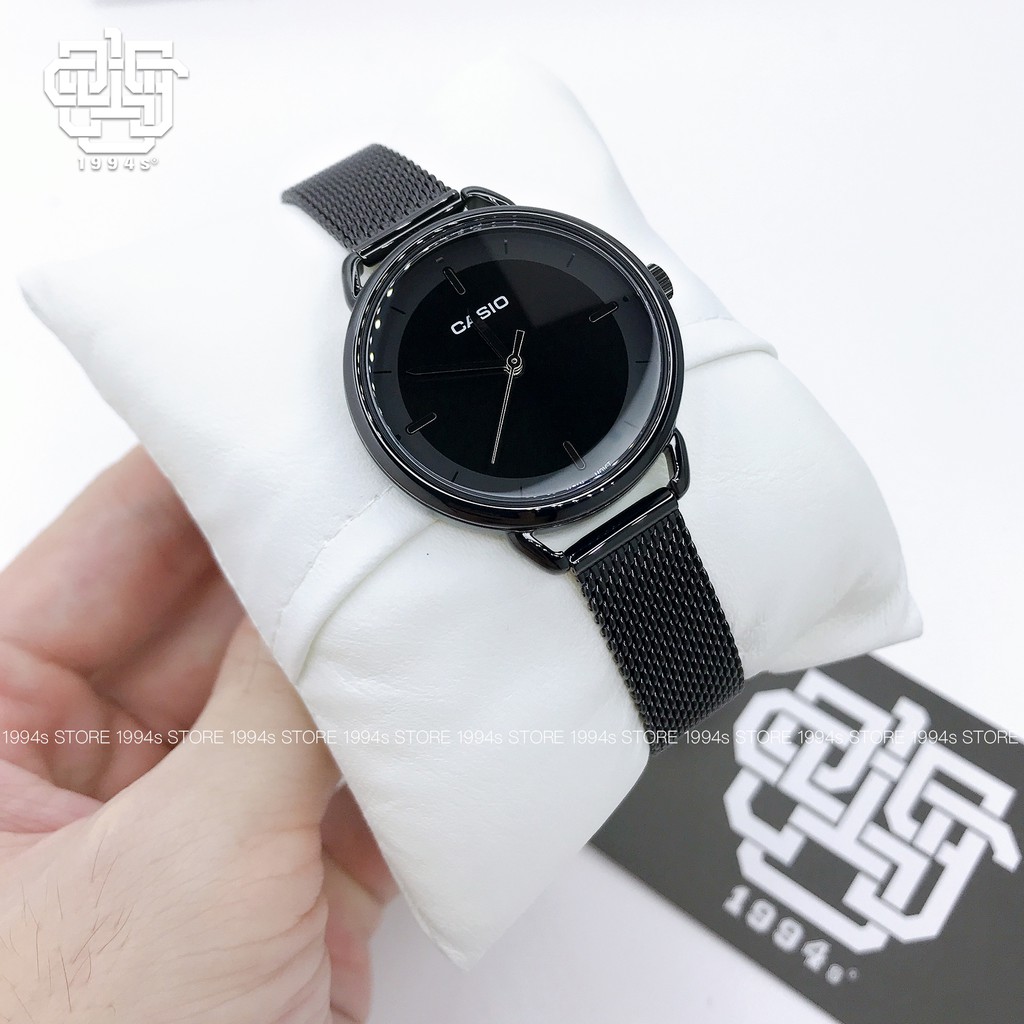 Đồng hồ nữ Casio LTP-E413 / LTP-E413MB-1A dây thép không gỉ, chống nước 50m, size 32mm, hàng chính hãng