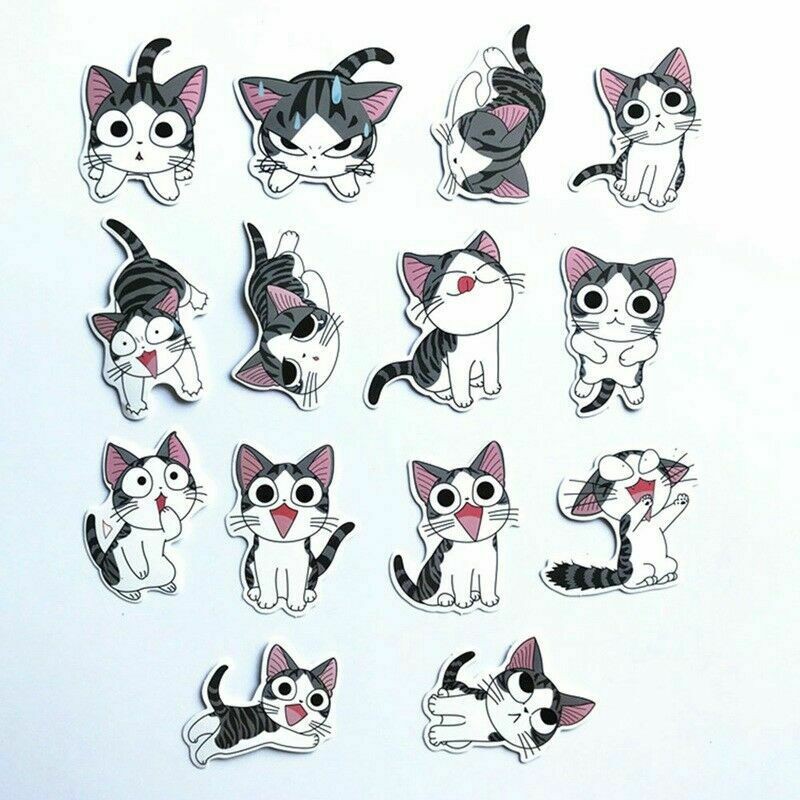 Sticker Dán Trang Trí Laptop / Xe Hơi / Vali Hình Anime Độc Đáo