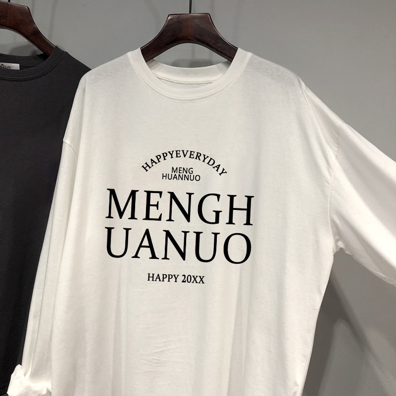 NRVP Áo Thun Nữ Dài Tay Dáng Rộng Phong Cách Hàn Quốc Mới