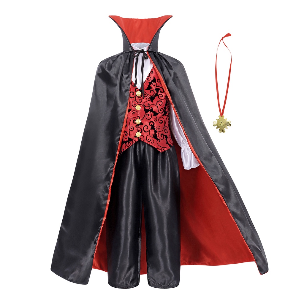 Trang Phục Hóa Trang Halloween Nhân Vật Hoàng Tử Ma Cà Rồng Đen