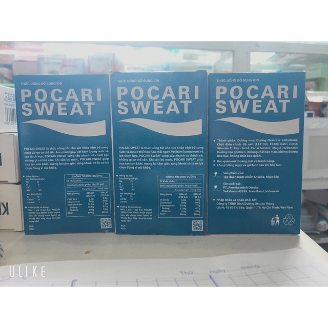 Bổ sung Ion, Pocari sweat dạng bột pha