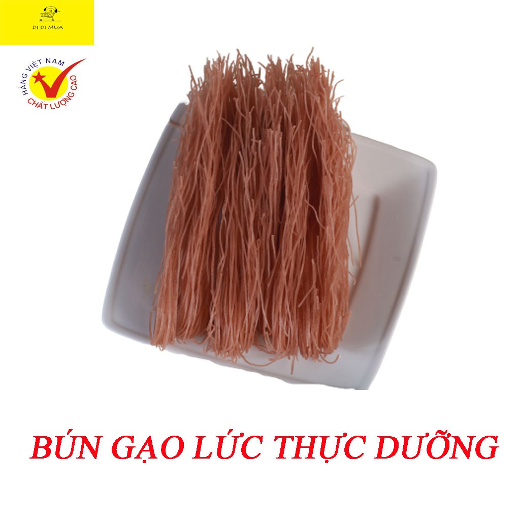 Bún gạo lứt Sa Giang 200gram (túi đỏ), hỗ trợ chế độ ăn lành mạnh, thực dưỡng-bún gạo lứt giảm cân