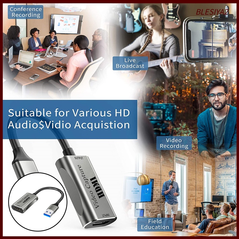 Thiết Bị Chuyển Đổi Âm Thanh Video Từ 1080P 4K HDMI Sang USB 3.0 Blesiya2