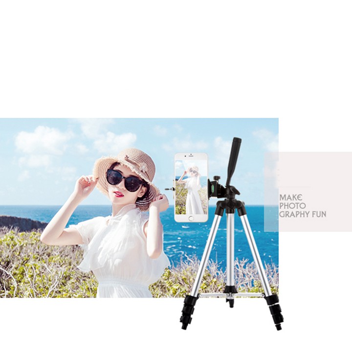 [ LOẠI TỐT ] - ĐẾ CHỤP HÌNH 3 CHÂN - GẬY CHỤP HÌNH 3 CHÂN TRIPOD 3110 HỖ TRỢ CHỤP ẢNH, QUAY PHIM, LIVE STREAM