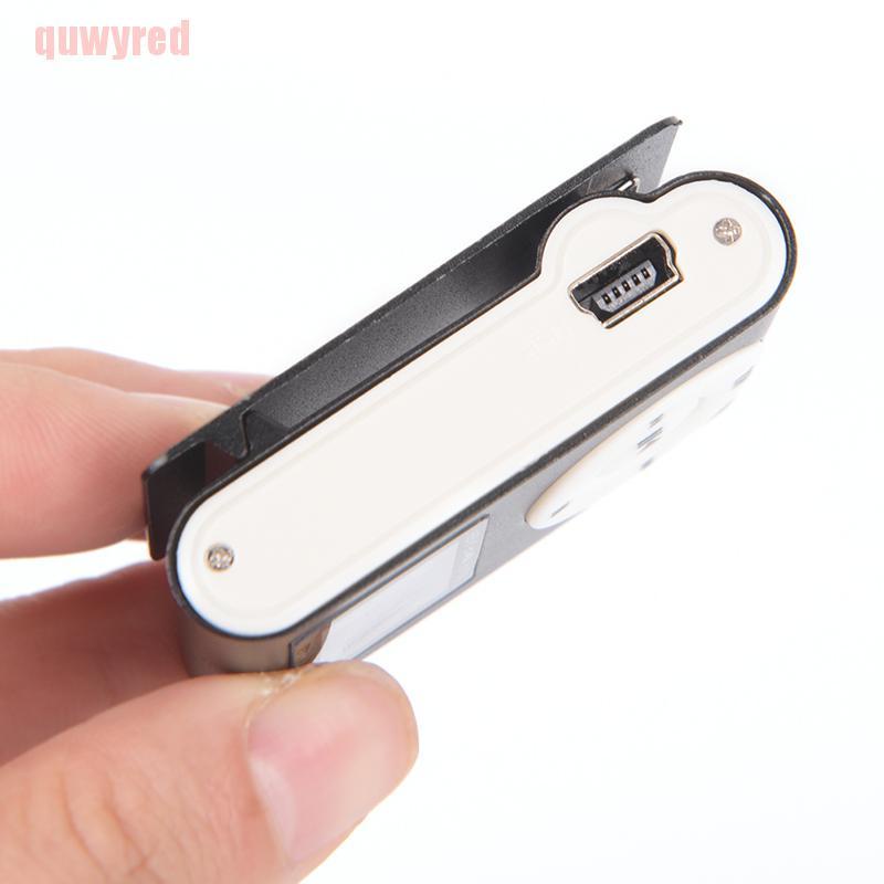 quwyred Portable Mini USB Digital MP3 Player LCD Screen Support 32GB Micro SD TF Card GWT