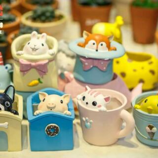 Chậu hoa zakka con vat ngộ nghĩnh