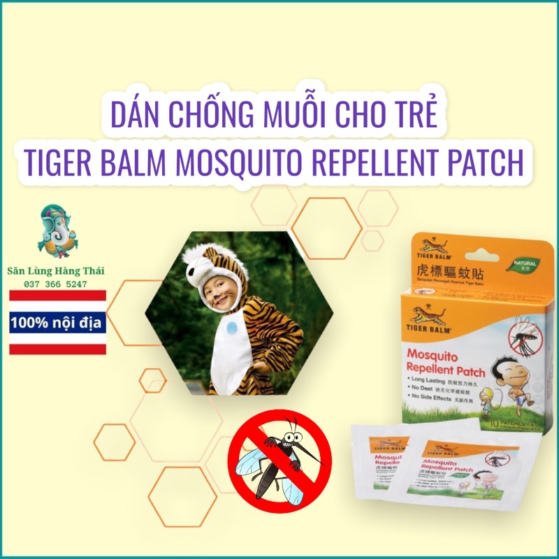 Dán Chống Muỗi Cho Bé Mosquisto Repellient Patch Thái Lan thumbnail