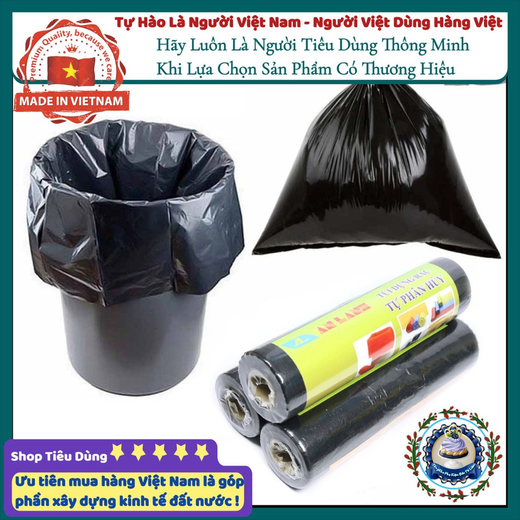 TÚI ĐỰNG RÁC SINH HỌC TỰ PHÂN HỦY - THƯƠNG HIỆU AN LÀNH (Hàng Việt Nam Chất Lượng Cao)
