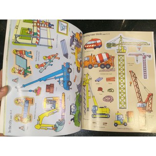 Dính dán - Usborne sticker book - Building Sites