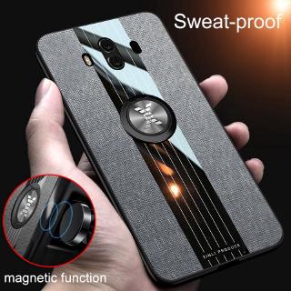 Magnetic Finger Ring Case For Huawei Mate 10 Porsche Case Woven Design Make It High-EndPorsche Cover