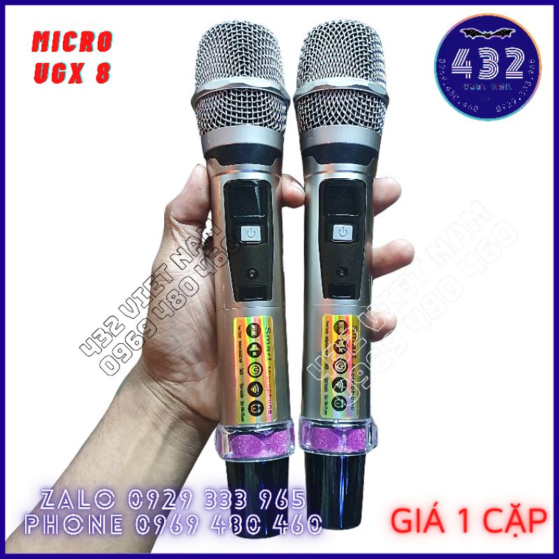 Micro UGX 21 Kim Loại Có chống lăn Mic UGX Shure hát hay tiếng sáng ấm 432 VIETNAM