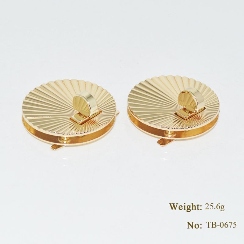 Khóa kim loại hình quạt kèm dụng cụ cho túi xách