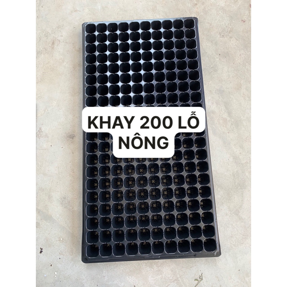 5 KHAY ƯƠM 200 LỖ NÔNG ( BẠT CHỐNG CỎ, LƯỚI CHỐNG NẮNG, DỊCH TRUYỀN CHO CÂY...)
