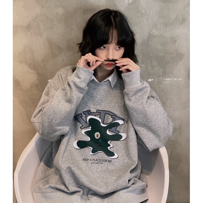 [Mã 12FASHIONSALE1 giảm 10K đơn 50K] KAPFM SWEATER (Áo tay dài màu xám) | BigBuy360 - bigbuy360.vn