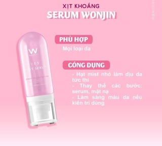[FREESHIP] Xịt Khoáng Wonjin 1-3-5