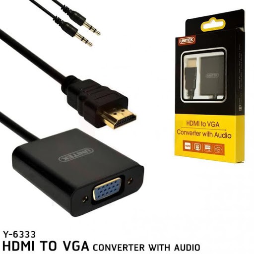 Cáp HDMI ra VGA có Audio Unitek Y 6333 - HÀNG CHÍNH HÃNG