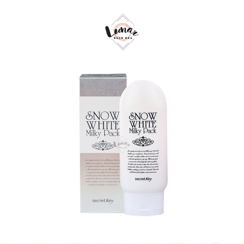 Kem Ủ Dưỡng Sáng Da Toàn Thân Secret Key Snow White Milky Pack 200ml - Make Up Body Snow White