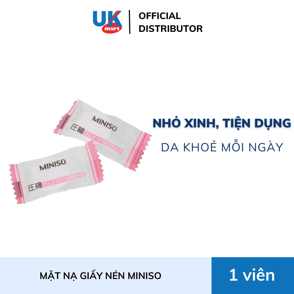 1 Viên Mặt Nạ Giấy Nén Miniso Nhật Bản