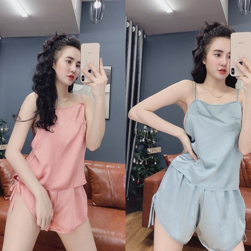 Đồ ngủ nữ❣️FREE SHIP❣️Đồ ngủ sexy lụa Satin cao cấp mềm mại xinh xắn | BigBuy360 - bigbuy360.vn