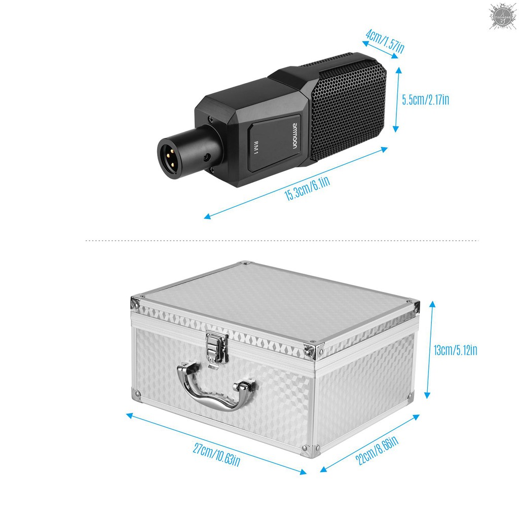 Bộ Micro 3-pin Chuyên Nghiệp Chất Lượng Cao Kèm Phụ Kiện