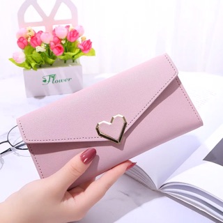 Ví nữ dáng dài khoá trái tim