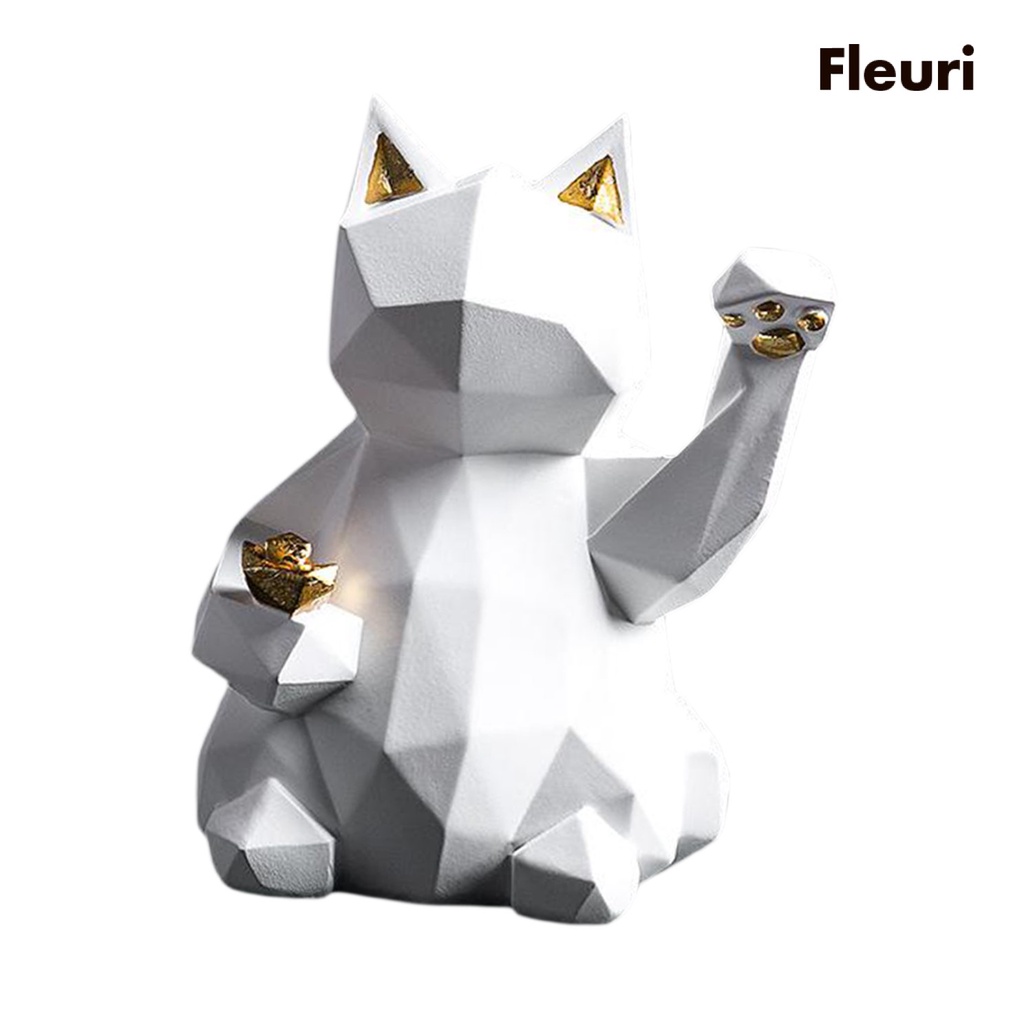 Tượng Mèo May Mắn Trang Trí Nội Thất