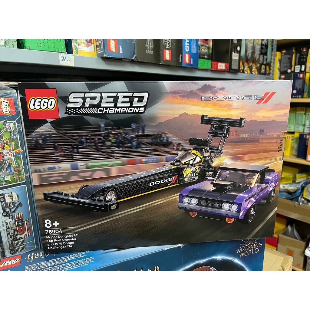 [CÓ SẴN] LEGO 76904 - Speed Champions - Mopar Dodge SRT Top Fuel Dragster and 1970 Dodge Challenger 