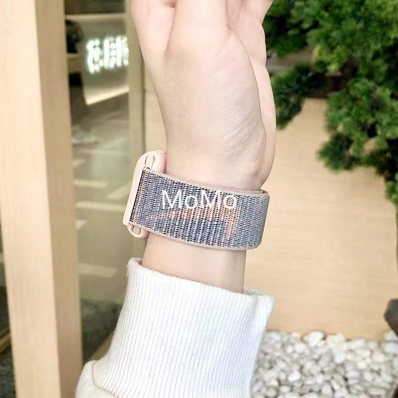 Dây Đeo Nylon Thoáng Khí Thay Thế Cho Đồng Hồ Thông Minh Apple Watch Series 7 6 5 SE 4 3 45mm 41mm 38MM 42MM 40MM 44MM
