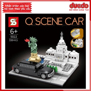 SY5022 Lắp ghép Điện Capitol, nữ thần tự do của nước Mỹ - Đồ chơi Xếp hình Mô hình Minifigures Mini