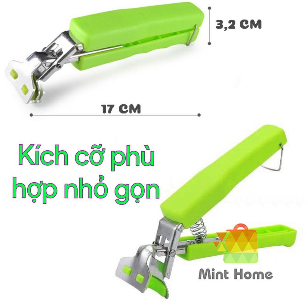 Kẹp gắp đồ nóng bằng inox, có mút silicon chống trượt, kẹp gắp đồ nóng chuyên dụng bằng thép không gỉ, chắc chắn