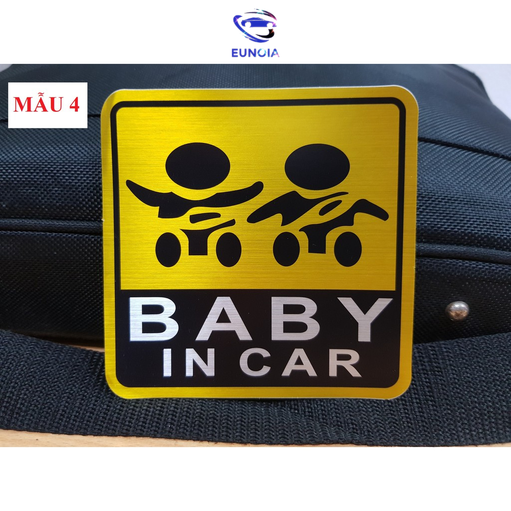 Miếng dán phản quang xe Ô tô Baby In Car