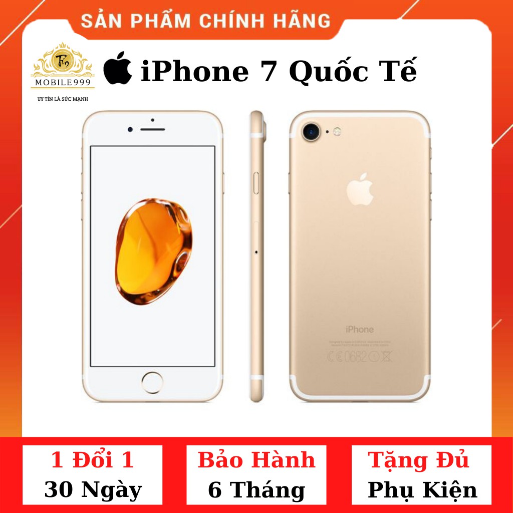 Điện Thoại iPhone 7 - 32GB /128GB Quốc Tế Chính Hãng - Zin Đẹp 99% Như Mới - MOBILE999 | BigBuy360 - bigbuy360.vn