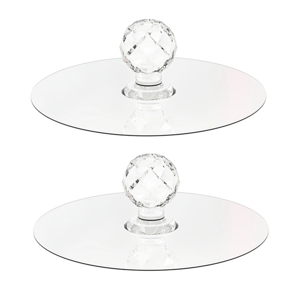 Set 2 Tay Nắm Cửa Trong Suốt Tự Dính Tiện Dụng