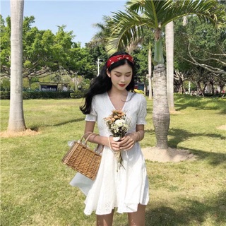 Váy trắng thô đục lỗ #hanquoc