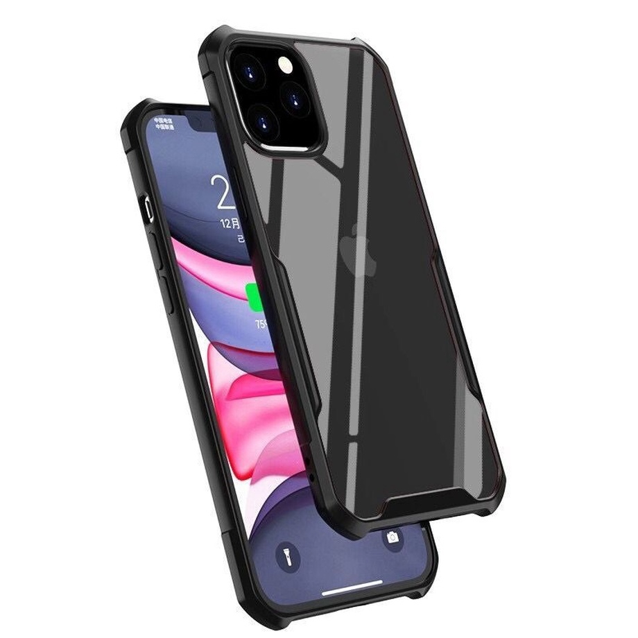 iPhone 12 11 Pro Max SE 2020 Xs Max XR X 7 8 PlusỐp điện thoại acrylic trong suốt nhám viền TPU mềm cho | BigBuy360 - bigbuy360.vn