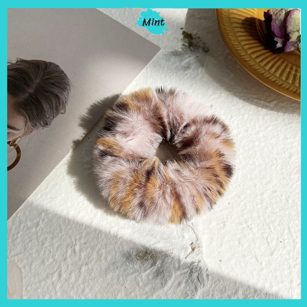 [Mã FAMARAL1 giảm 10K đơn 50K]Dây Buộc Tóc ❤️FREESHIP❤️ Dây Cột Tóc Lông Chồn Siêu Mềm Hoạ Tiết Da Báo Xinh Xắn