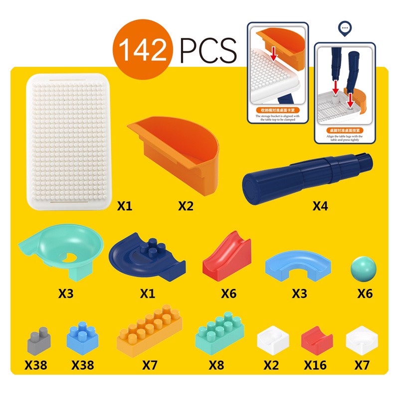 Bộ bàn Lego 142 Chi Tiết Giúp Bé Phát Triển Tư Duy Vượt Trội -