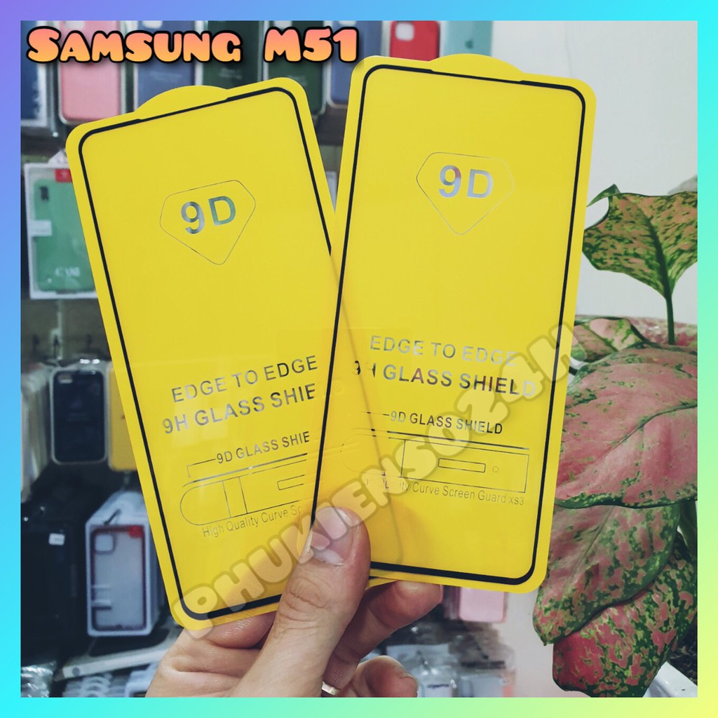 Combo Kính Cường Lực Full Màn Hình M51 + Ốp lưng chống sốc 4 cạnh Samsung M51