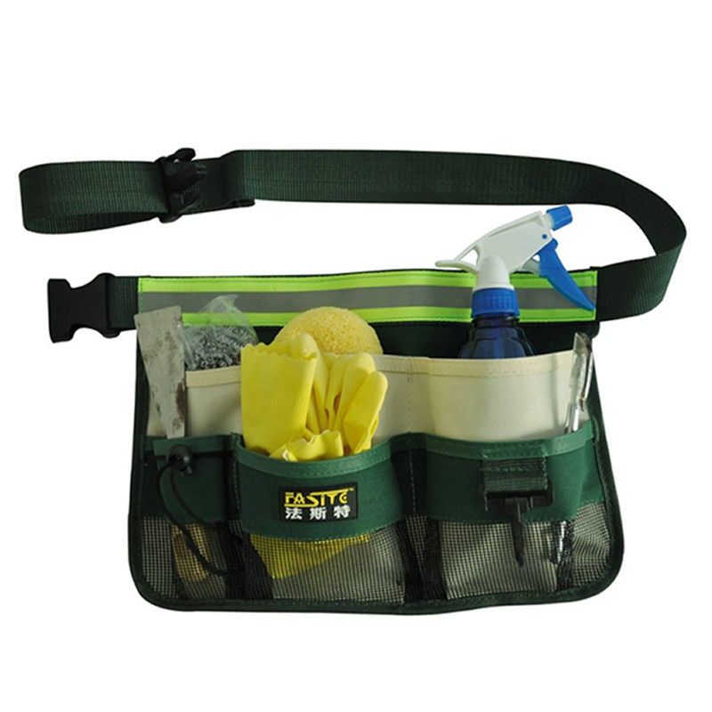 Oxford Cloth Reflective Tape Gardening Tools Belt Cleaning Tool Bag Garden Waist Bag Hanging Pouch